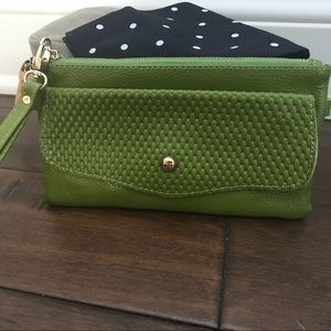 Leather Wristlet Purse